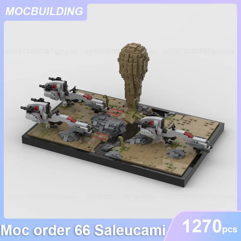 

Moc order 66 Saleucami Model Building Blocks DIY Assemble Bricks Collection Display Educational Creative Xmas Toys Gifts 1270PCS