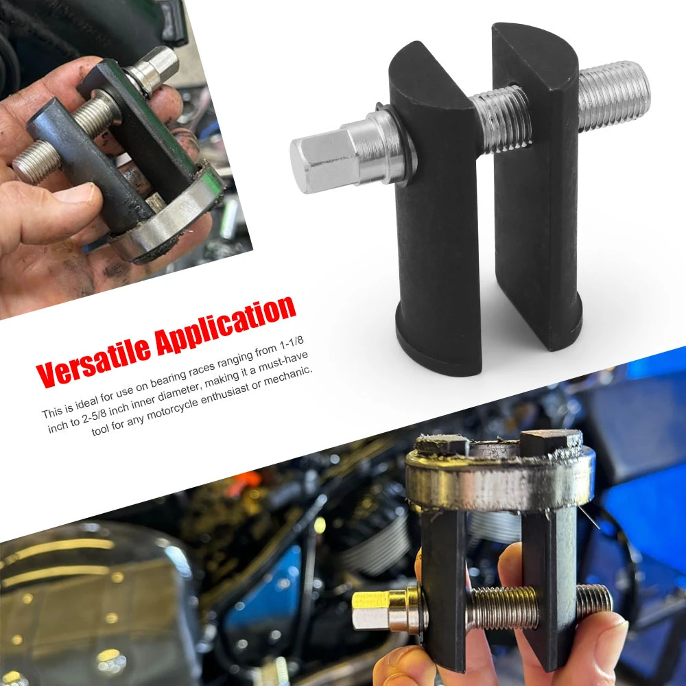 

Motorcycle Steering Neck Bearing Race Removing Tool Universal for 1‑1/8in to 2‑5/8in ID Races