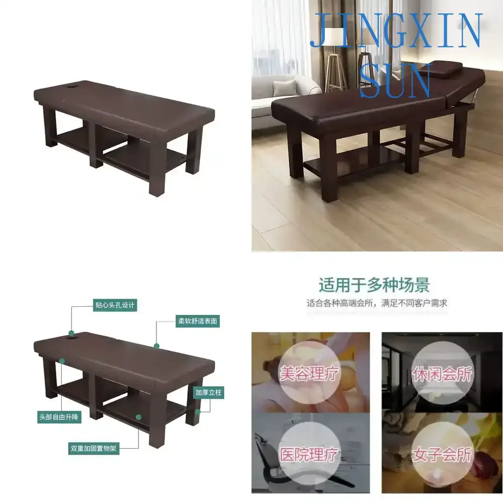 Beauty Bed for Massage Salon Physiotherapy Moxibustion TCM Therapy Folding Household Spa Treatment Table for Beauty Clinic