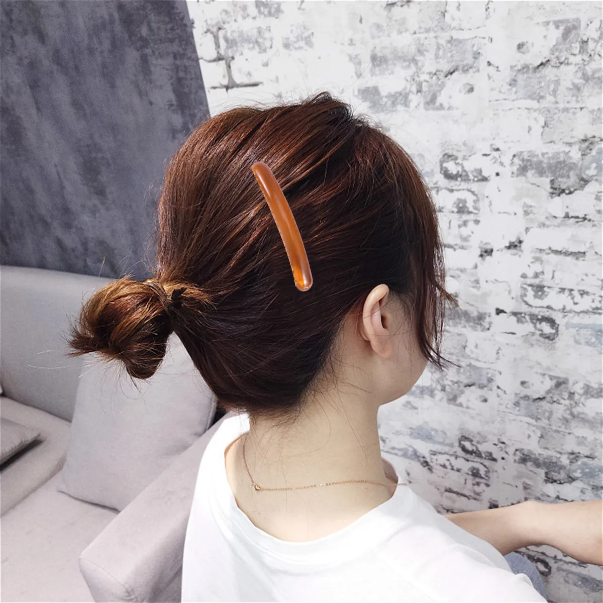 24Pcs Plastic Wave Hair Combs for Fine Hair – 17-Teeth Side Clips in Black, Dark Coffee, Light Coffee, Transparent, White