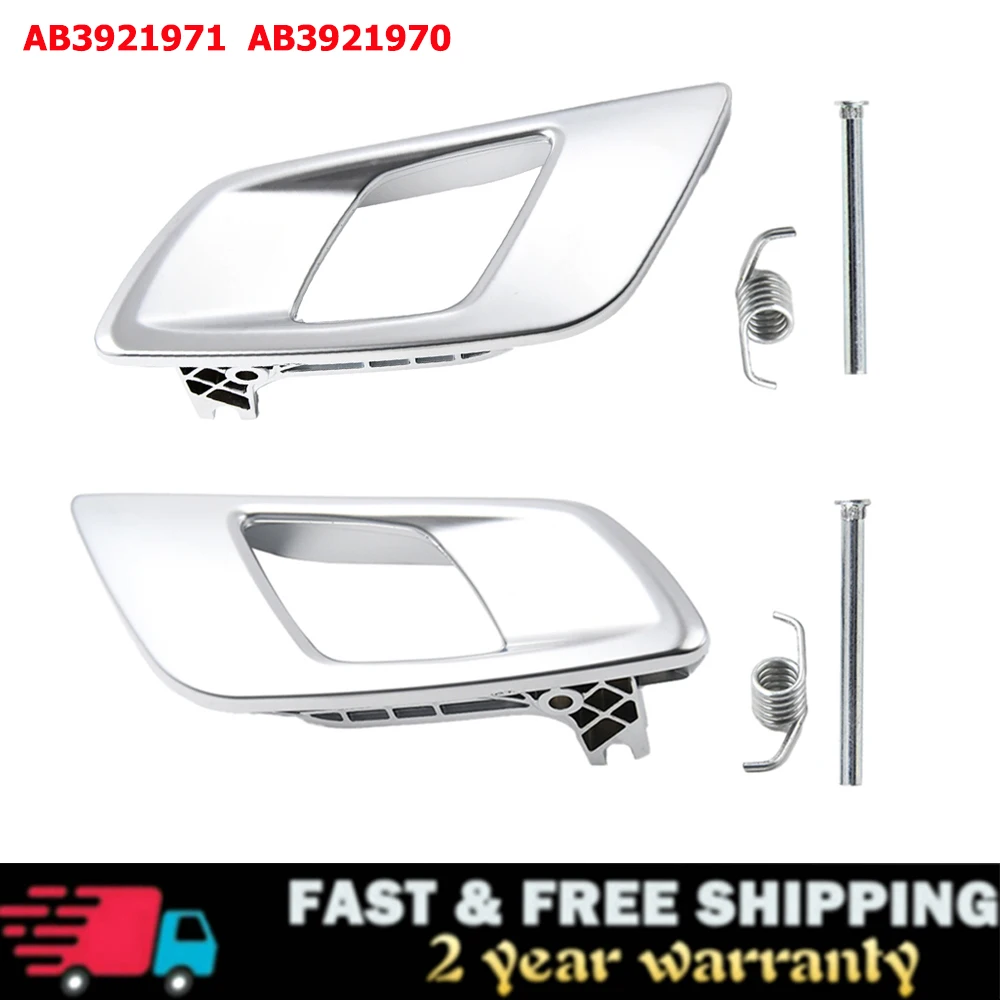 Door Inner Handle Silver For Ford Ranger Mazda Bt50 2012-2019 Everest 2015-2019 AB3921970AB AB3921971AB AB3921971ABSMSR