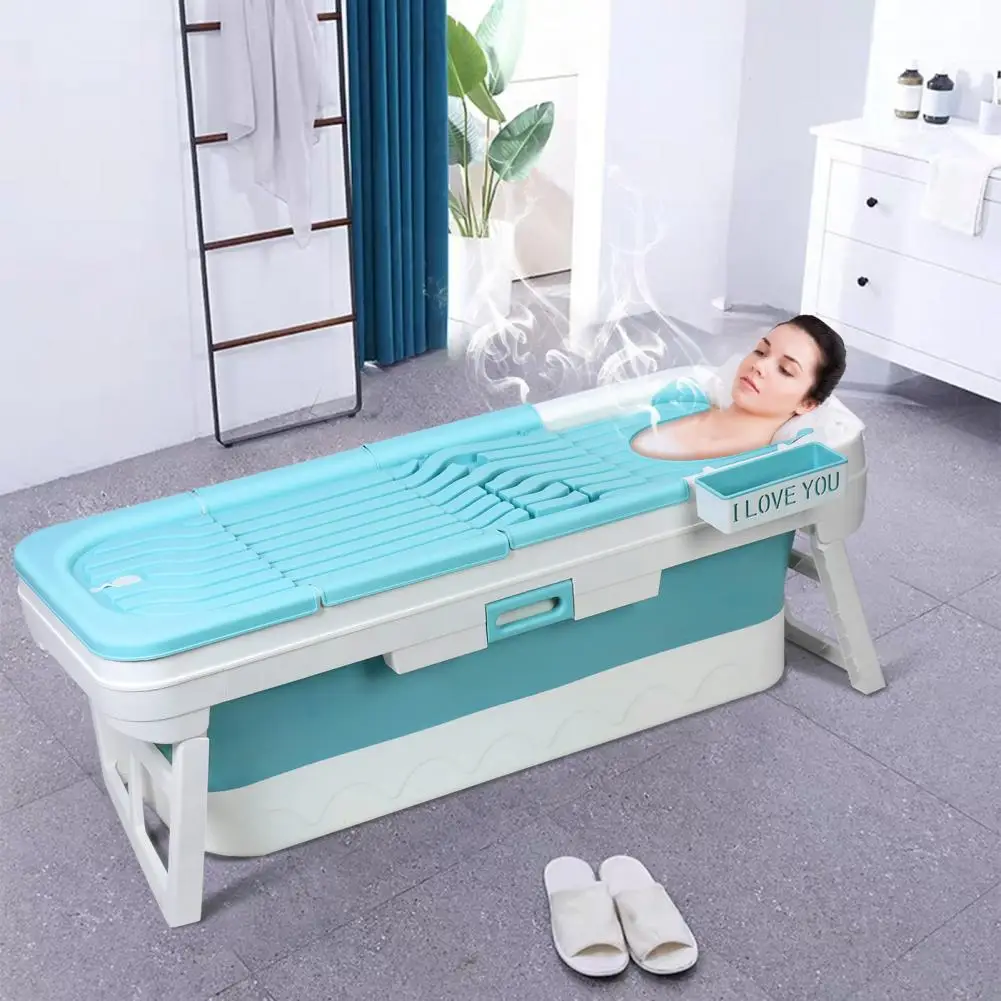 Large Foldable Bathtub Surround Collapsible Portable Free Standing Tub Family Sweat Steaming Hot Ice Bath Home Supplies