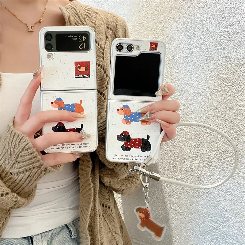 حافظة لهاتف سامسونج جالاكسي Z Flip 6 5 4 3 غطاء خلفي واقٍ لهاتف ZFlip4 ZFlip5 ZFlip6