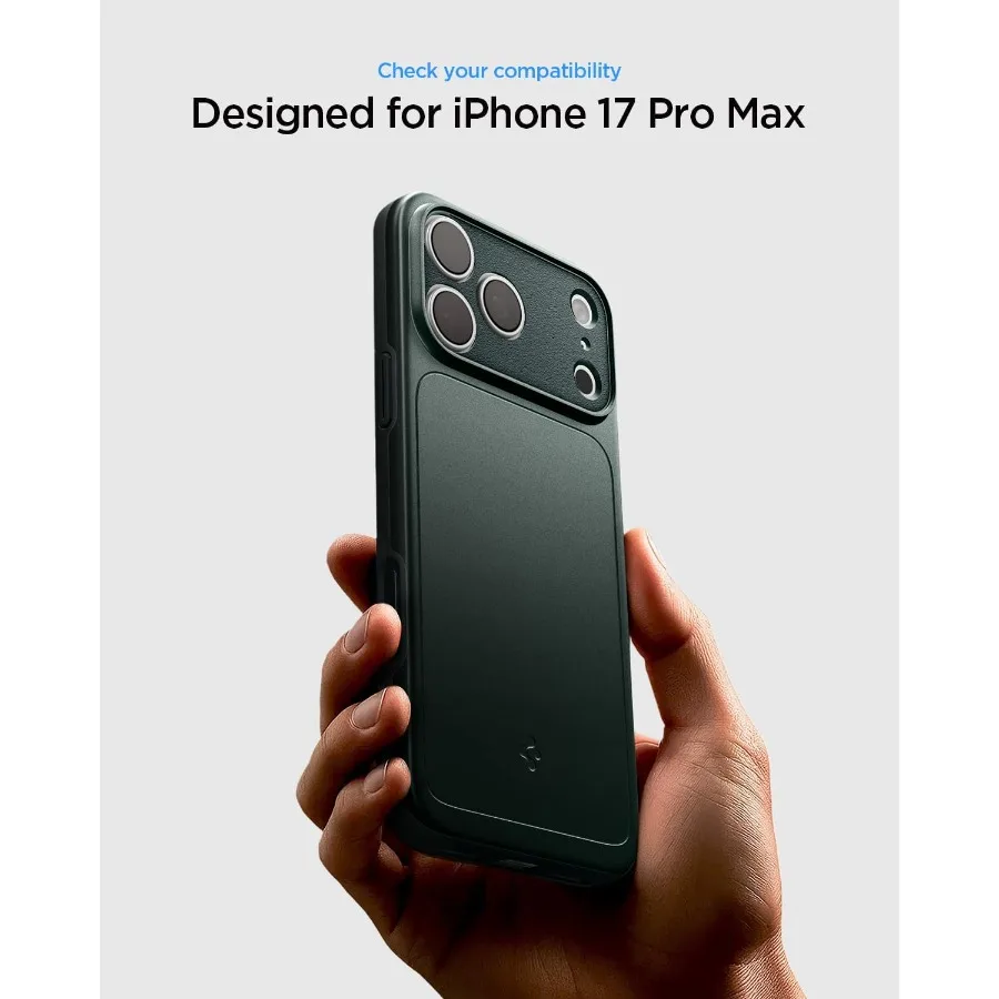 جراب iPhone 17 Pro Max ذو مقاس رفيع مع تحكم في الكاميرا مغطى بـ TPU وتوافق MagSafe - لون أخضر داكن #2