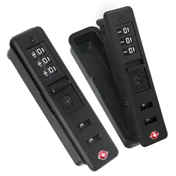 1/2Pcs Luggage Custom Lock Authentication Security Locks Suitcase Replacement Password Lock for Travel 3 Digit Self-Setting Lock