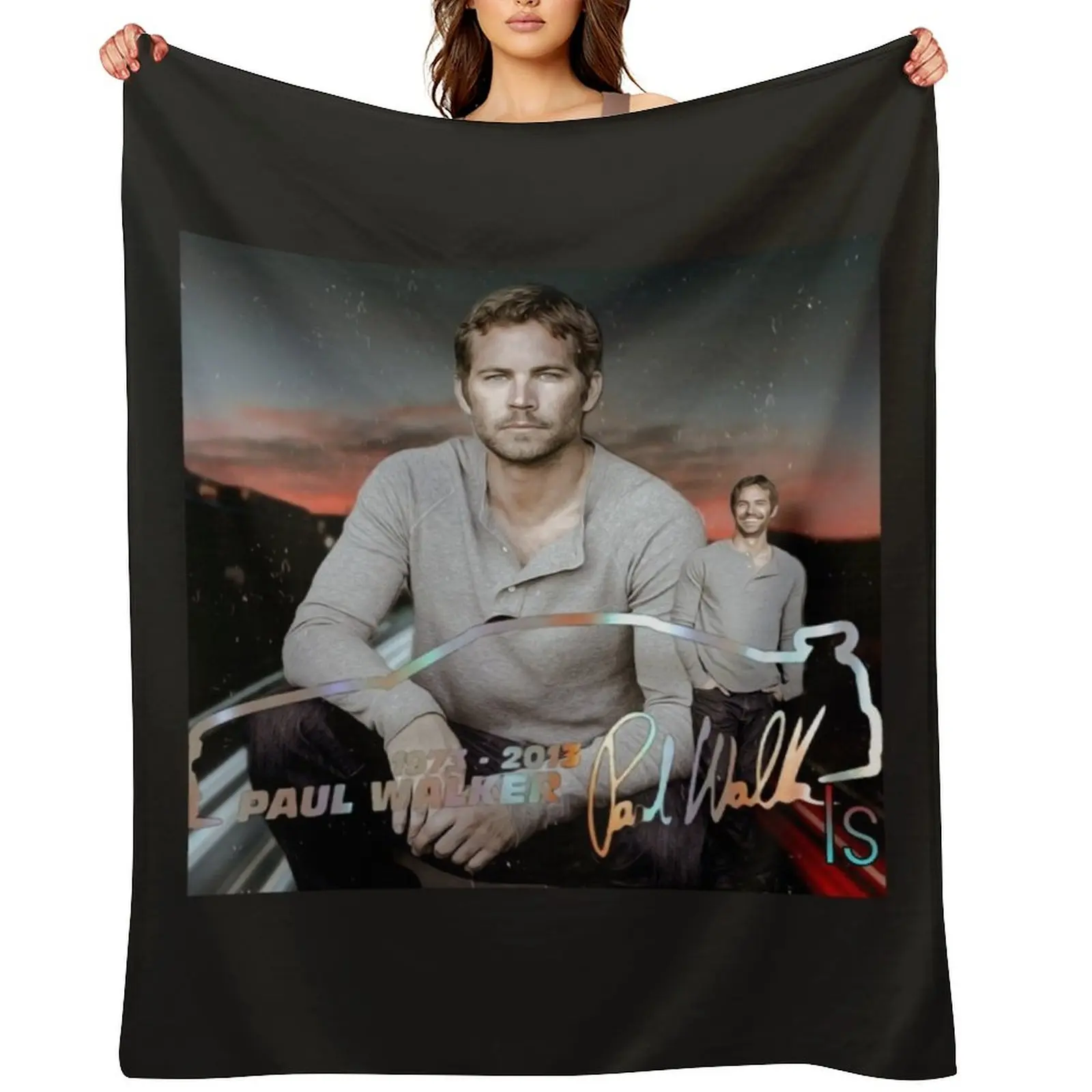 

Paul walker Throw Blanket Winter beds Decorative Throw warm for winter For Sofa Thin Blankets