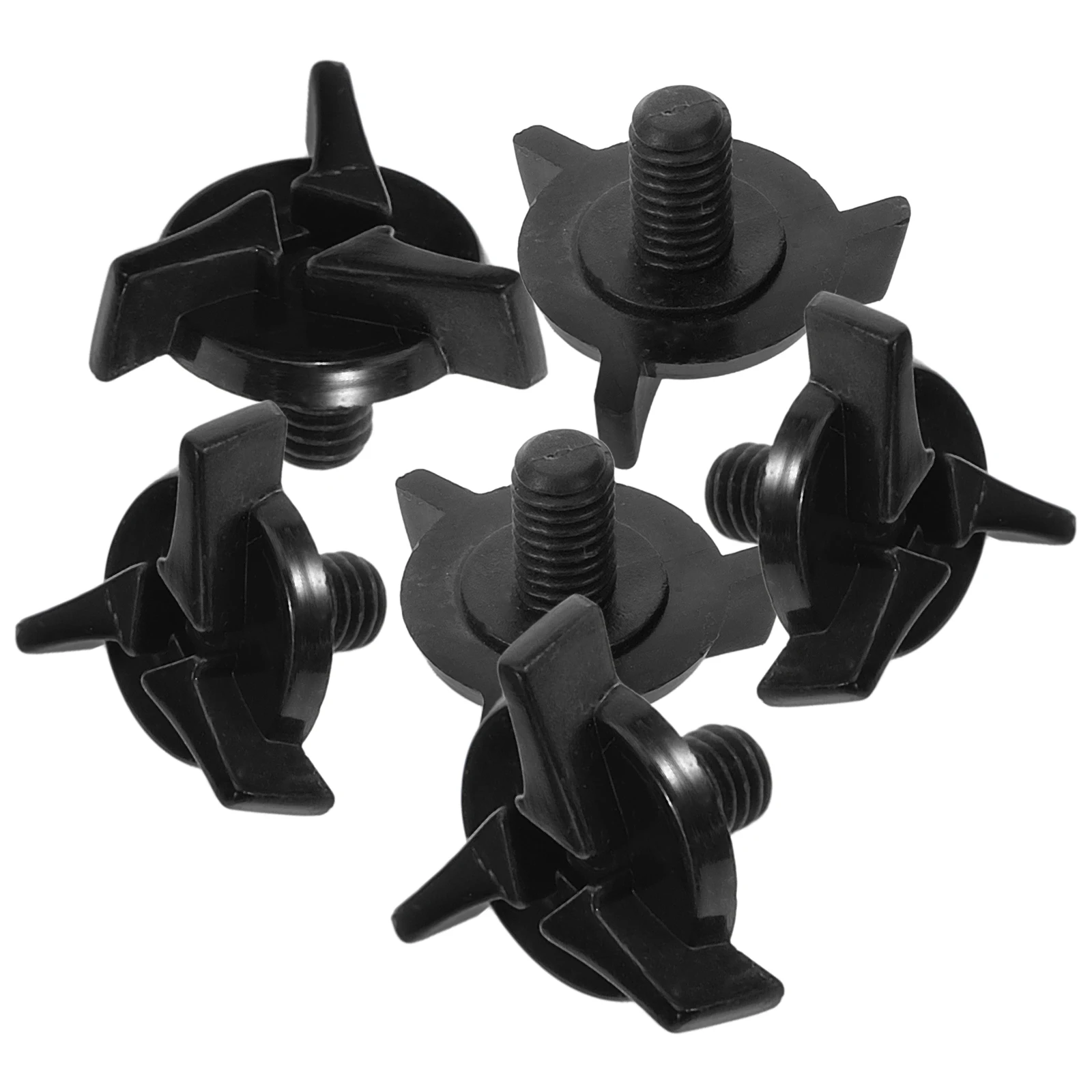 

6pcs Motorcycle Screws Universal Plastic Black Visor Repair Kit Replacement Parts Helmets Accessories Dirt Bike