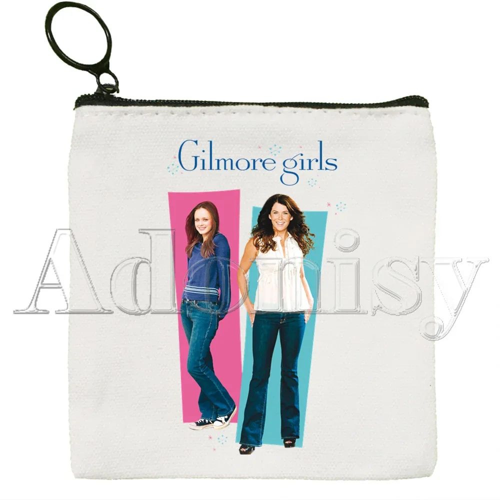 Gilmore Mädchen Leinwand Münz geldbörse Geldbörse Sammlung Leinwand Tasche kleine Brieftasche Reiß verschluss Schlüssel tasche Hand Geschenk