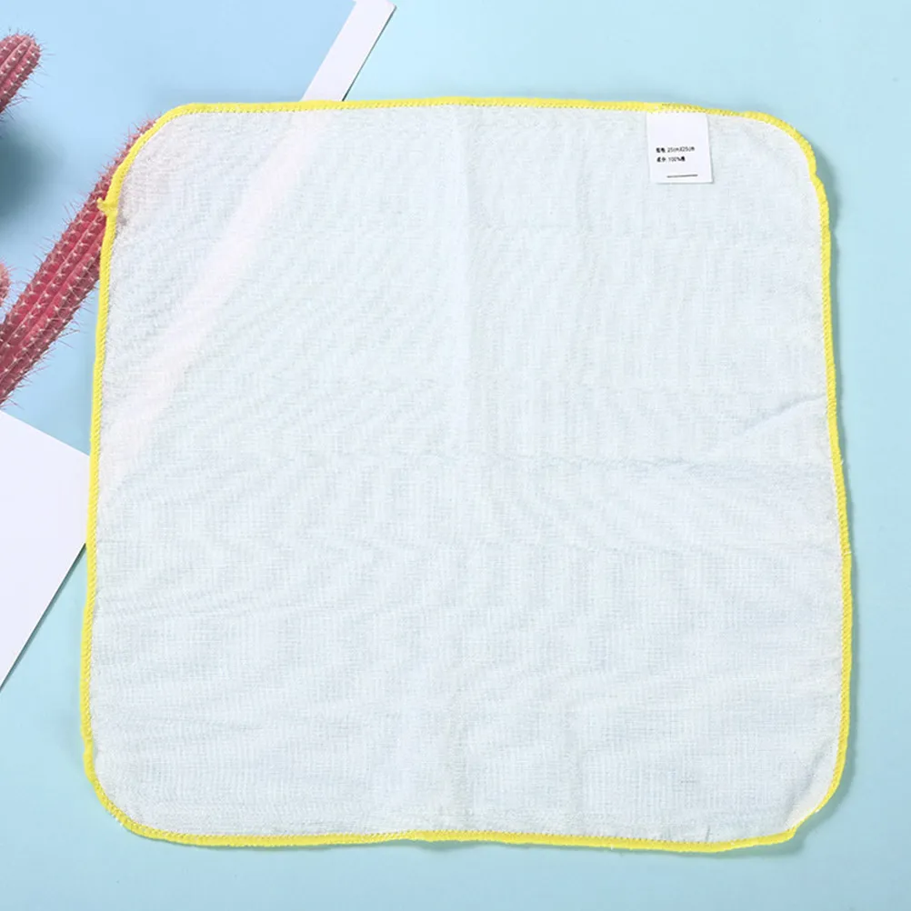 

9Pcs Baby Burp Towels Cotton Drool Bibs 25x25cm Square Kerchiefs Soft Water Absorption Small Towels Unisex Gift for Toddlers