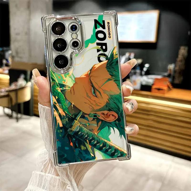 O-ONE P-PIECE-E Anime Handyhülle für Samsung S26 S25 Edge S24 S23 S22 S21 S20 FE Ultra Plus Lite, Galvanisierte Sturzsichere Schutzhülle – Detail 12