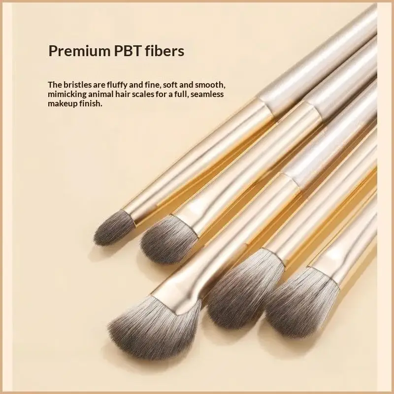 Professional Eye Makeup Brush Set 15 Pcs Ultra Soft Synthetic Bristles with Portable Pouch for Home & Travel