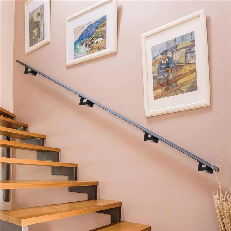 

A84E-4 Pcs Adjustable Handrail Brackets, Stair Railing Brackets , Hand Rail Brackets For Stairs, Wall Mounted Brackets