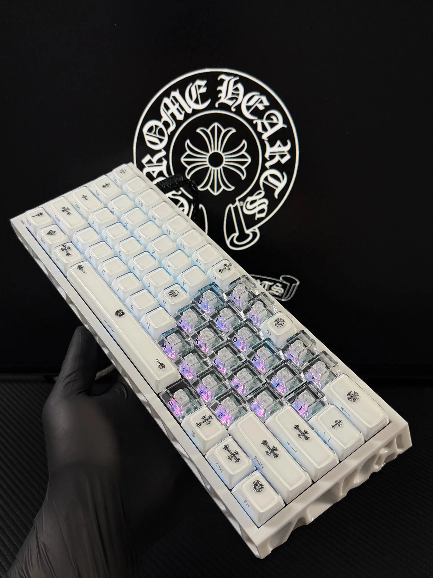 Custom Wired Magnetic Axis Keyboard, Premium HE Mechanical Kit with Hot-Swap PCB for Gaming Setups Gift