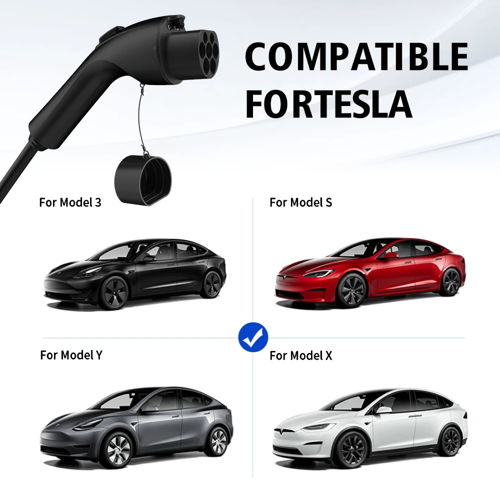 كابل شاحن LONLINK من النوع 2 إلى GB/T ، شحن سريع 3 مراحل ، كابل شاحن 5 متر ، سيارة كهربائية من النوع 2 إلى GBT ، 16 32A 22KW #4