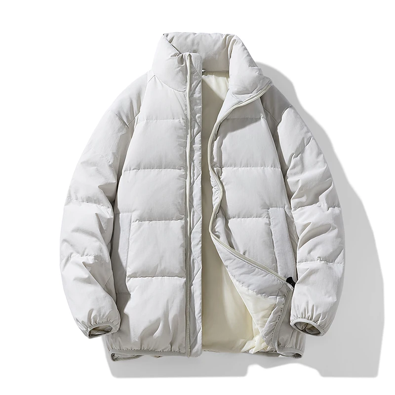 Duck Velvet Thick New Causal Stand Collar Fashion Loose Outdoor Jacket Autumn Winter Male Warm Clothes Windproof Waterproof Coat