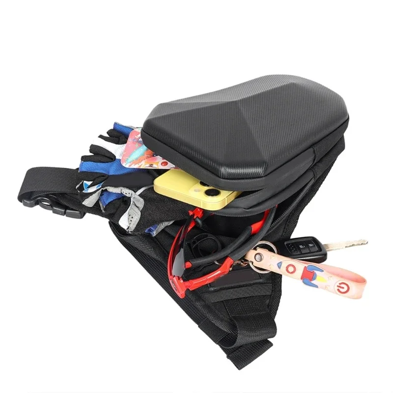 Outdoor Hiking Motorcycle Hip Bag Fanny Pack With Waterproof Exterior, Unisex Thigh Suitable For Handfree Storage