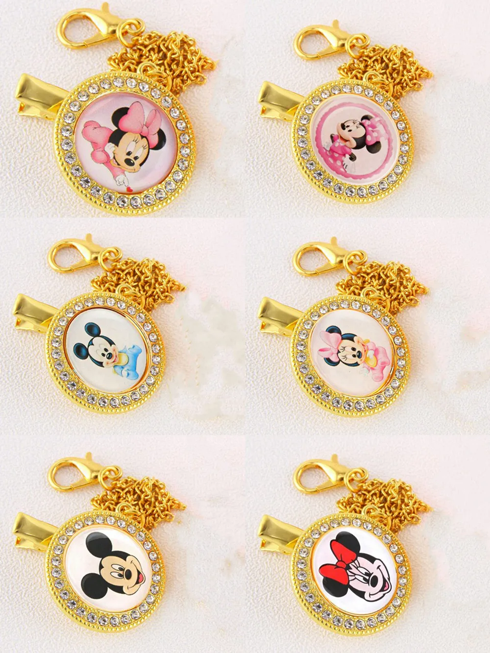 Disney hot selling Mickey Mouse pacifier clip pacifier drop chain food grade silicone children's cartoon pacifier clip pacifier