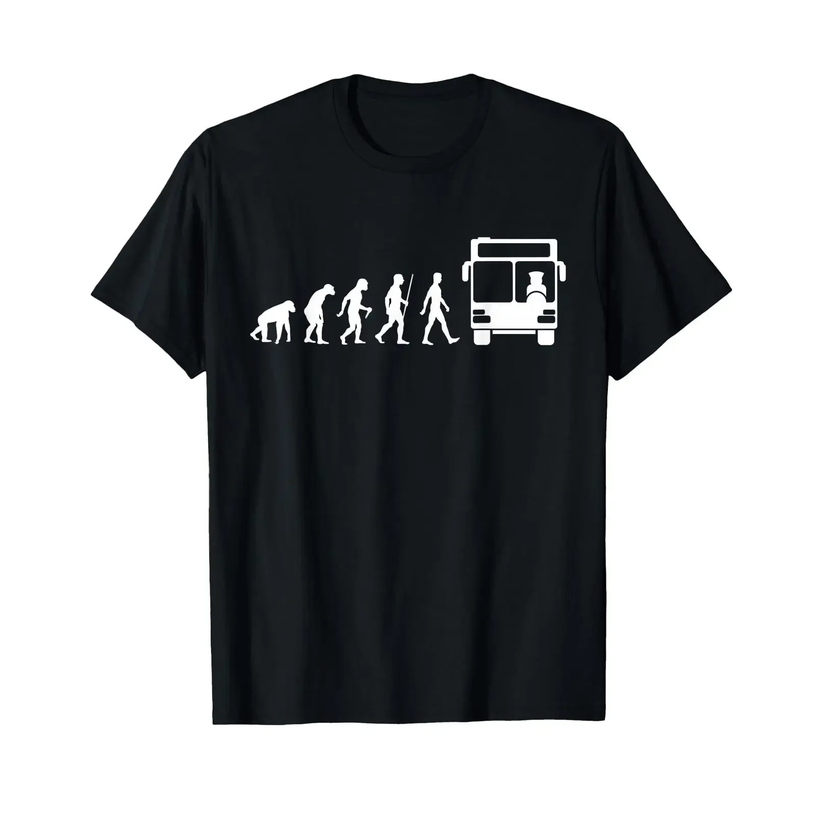 T-shirt Bus Driver Evolution Driving Line, style vintage, graphique tendance, tissu extensible, pour un usage quotidien, polyvalent, élégant, doux