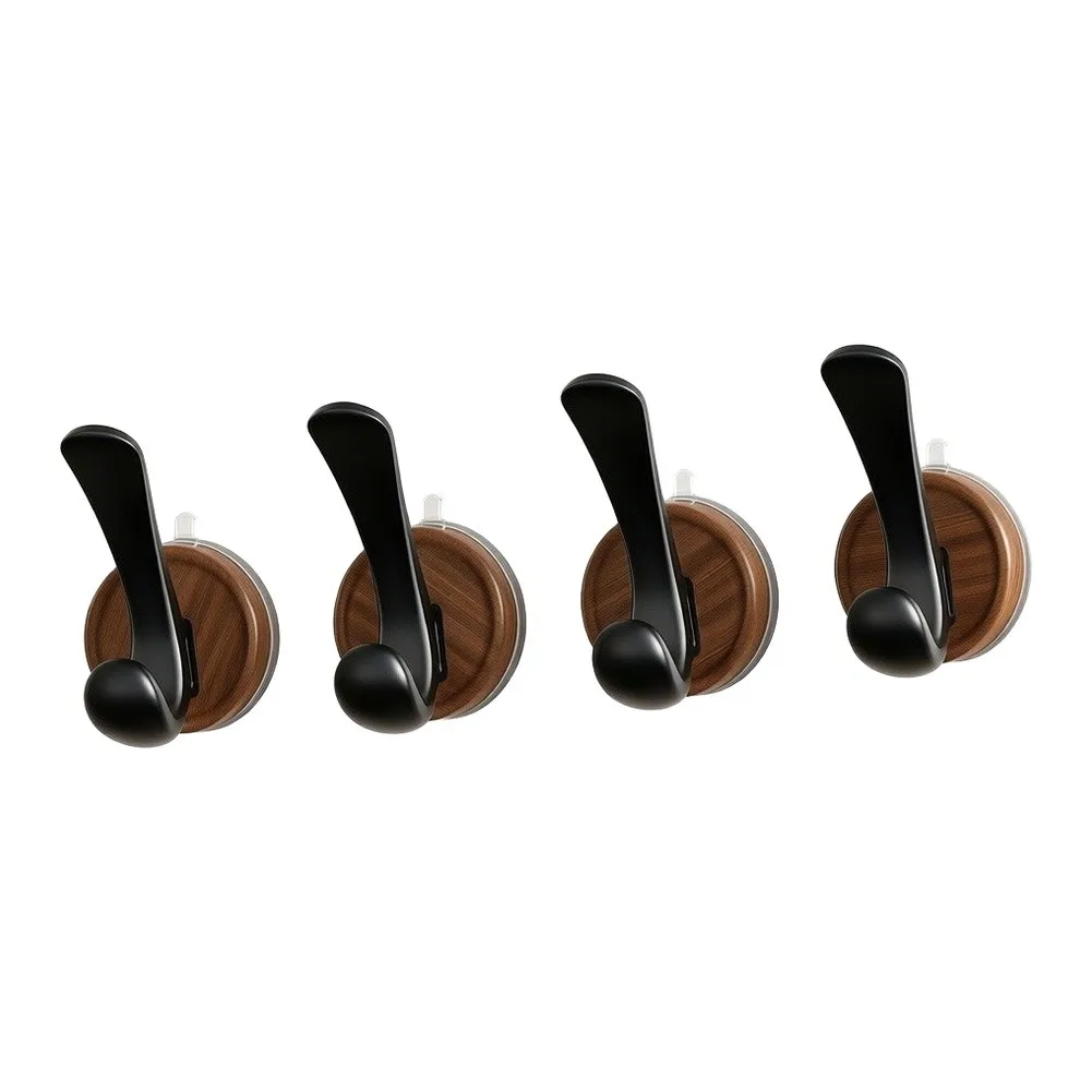 Suction Cup Hooks for For bathroom Doors No Drilling Wall Mounted Hook Behind Door for Towels Utensils 6.5 6 9.5cm