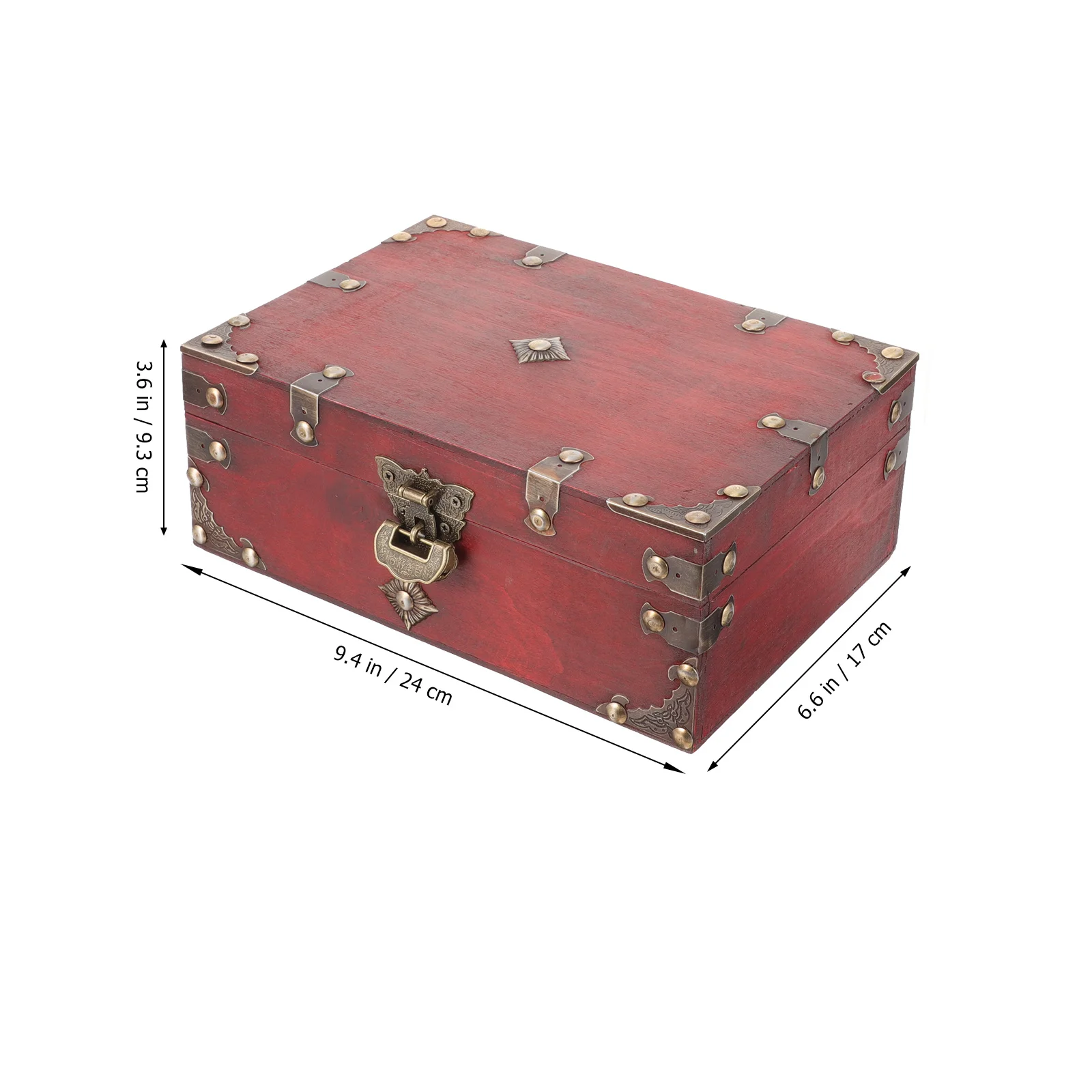 Wooden Jewelry Box Style Jewelry Organizer Lock Case Trinket Storage Box for Home Travel Sundries Organizer