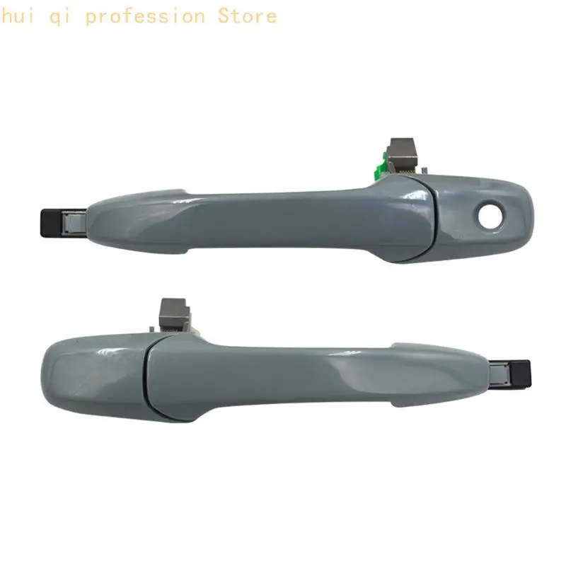 GJ6A73410 Exterior Door Handle Assembly, ABS Replacement Part, Paint Ready Single Handle for Door Repair Service Use H8WE