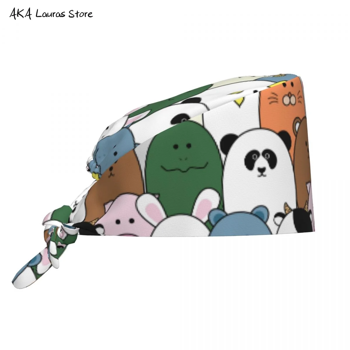 かわいい動物のスクラブキャップ,面白いサロンワークキャップ,実験室のペットショップの看護スクラブキャップ,麻酔