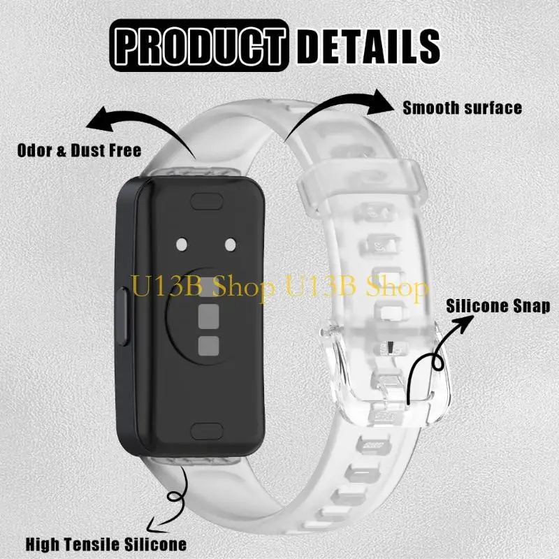 Elastico impermeabile in silicone U13B Servizio Servizio Affermata per uso quotidiano Resistente all'usura per Band8/9