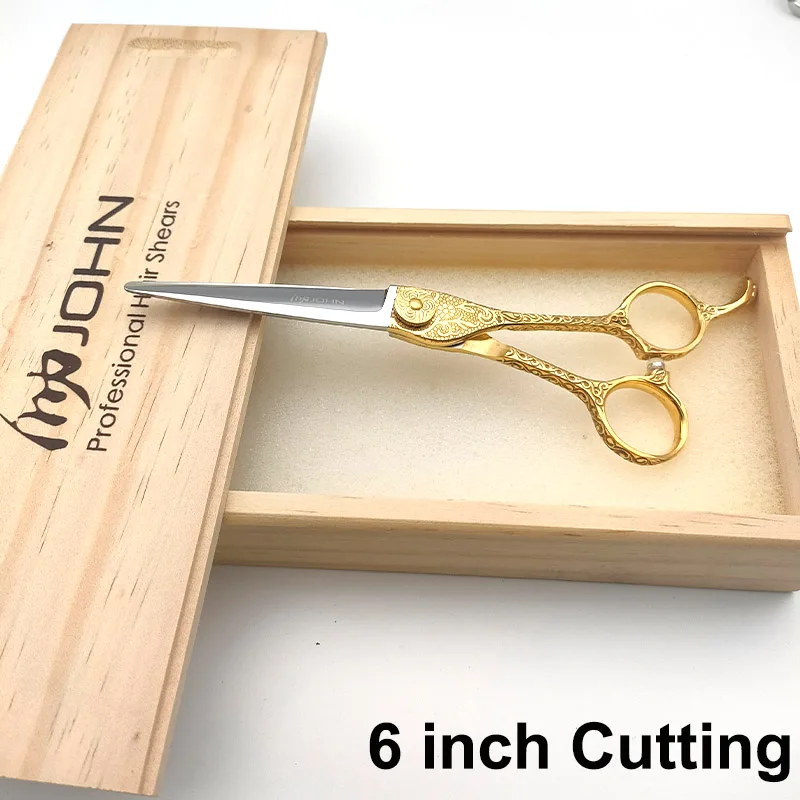 

JOHN VG10 Hairdressing Cutting Thinning Professional Hairdressing Scissors Barber Shears Sharp 5.5 and 6.0 Inch one piece