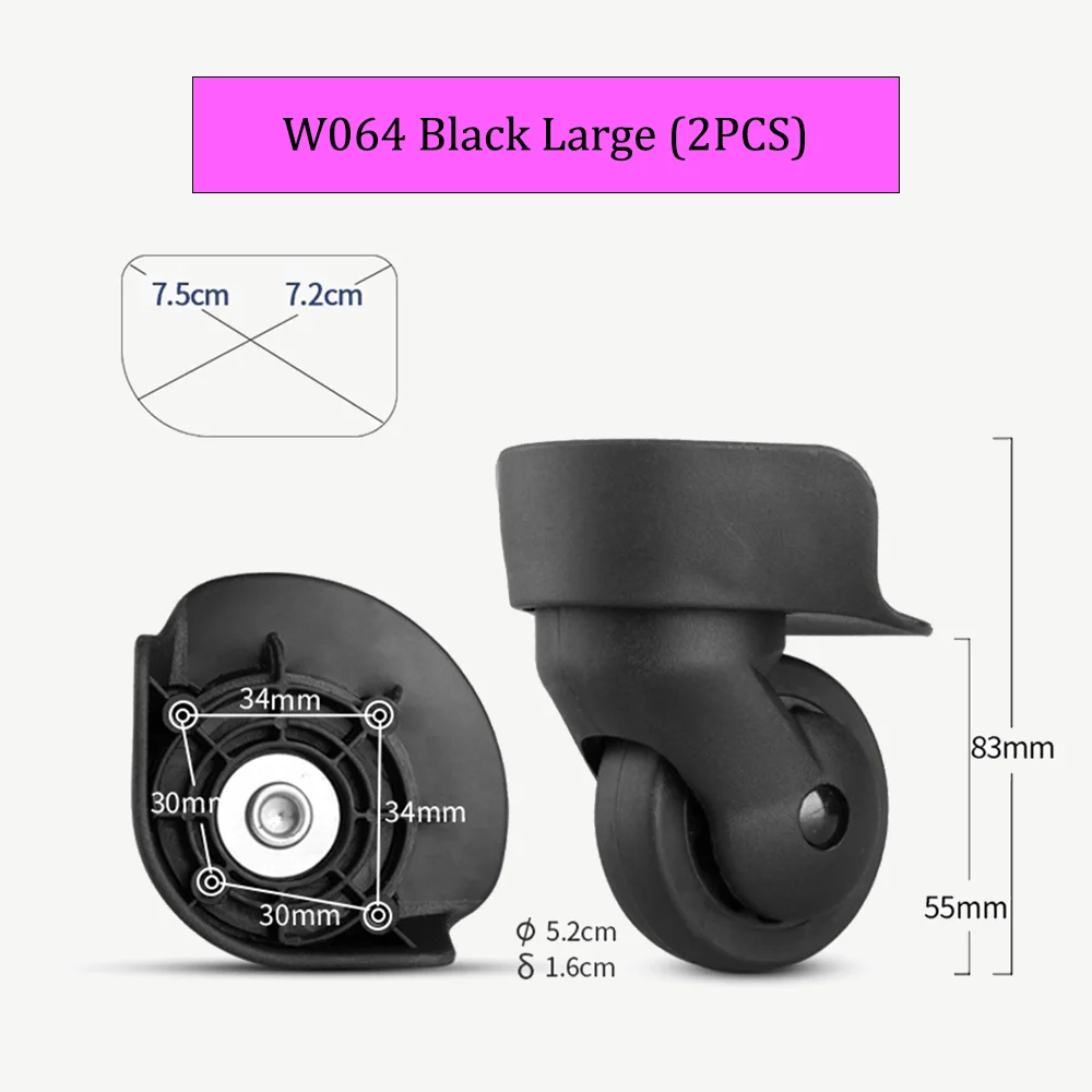 W064 Wheel Suitcase Luggage Accessories Universal 360 Degree Swivel Wheels Trolley Wheel Quality Guaranteed Rotation Casters