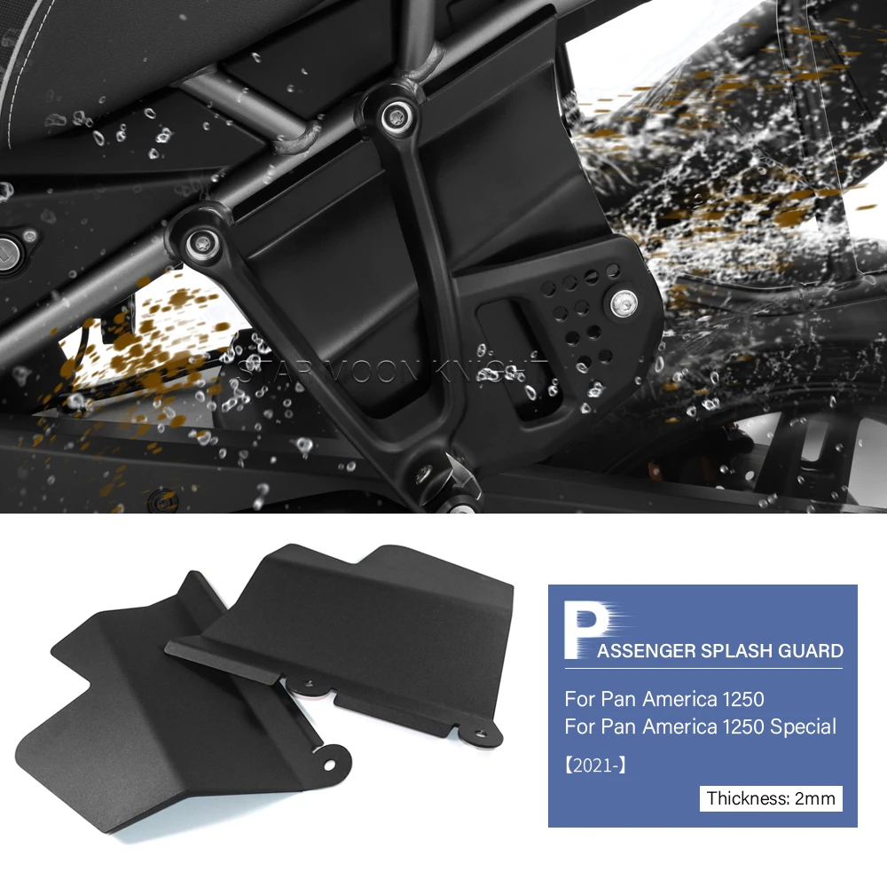 Passenger Splash Guard For Pan America 1250 S Special RA1250S 2021 2022 Rear Infill Panels Fender Mudguard Frame Recess Cover