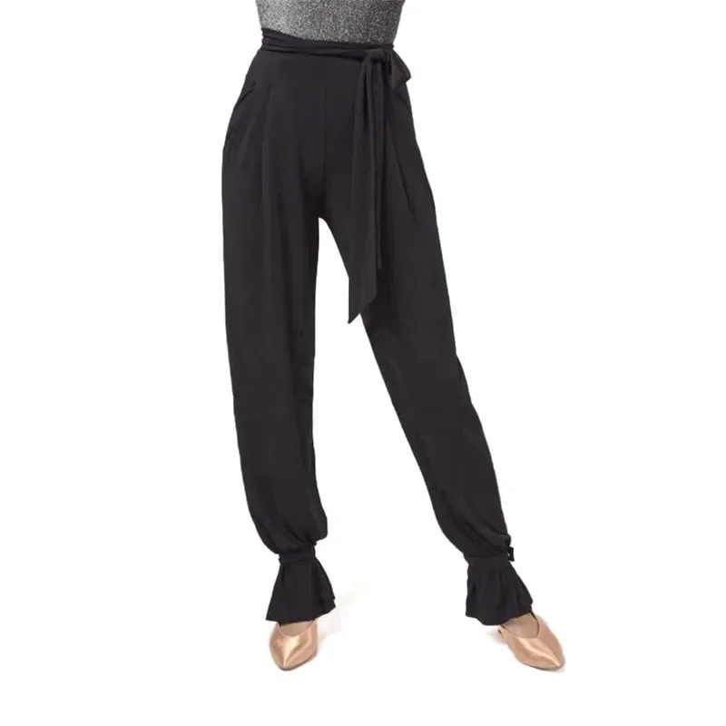 Latina Dance Pants For Women Latin Dance Costume Ballroom Dance Wear Fall Clothes Tango Dance Outfits Sumba Rumba Pants