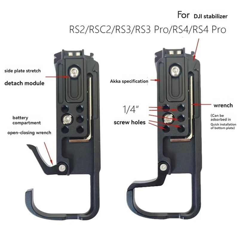 

【BUY NOW】Quick Release L Plate Bracket Holder Hand Grip for Nikon Z6III Camera Quick Release Board Camera Accessories Red