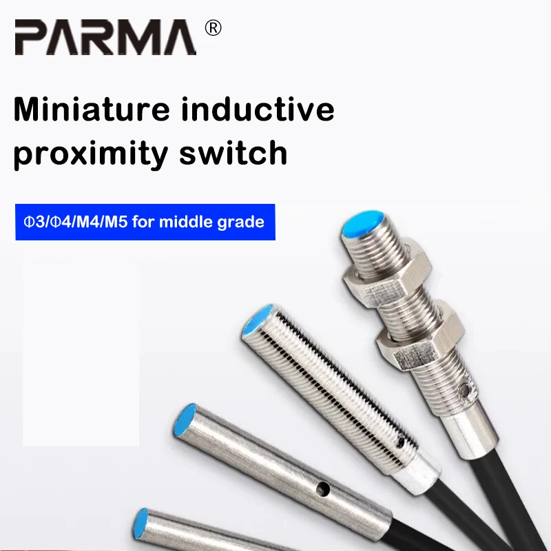 Φ3Φ4M4M5 Miniature Inductive Metal Proximity Switch Sensor M3 4 5mm cylindrical sensor