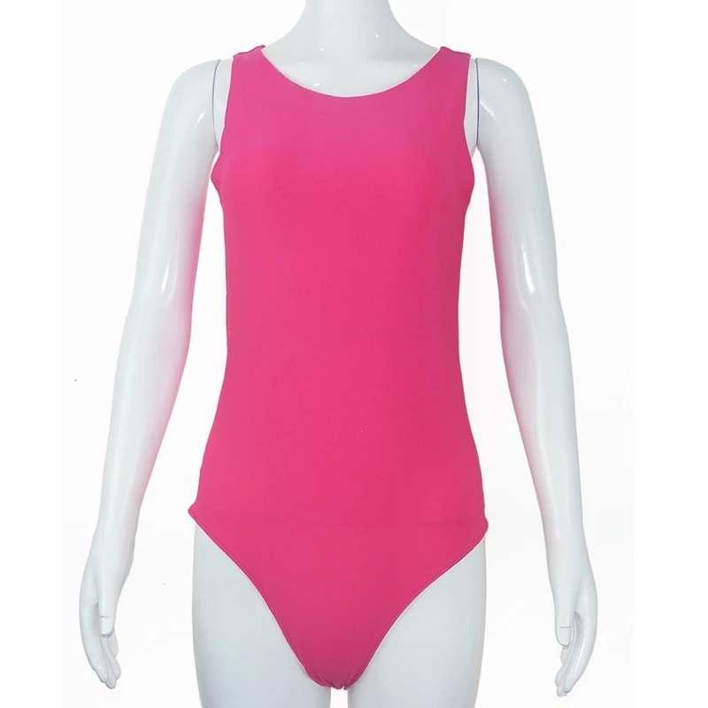 ملابس نسائية ملابس داخلية بدون أكمام نحيفة للياقة البدنية بطبقة مزدوجة من القماش المحبوك بدلة ضيقة للجنس بدلة لعب 2024 Y2K Qtraf2407