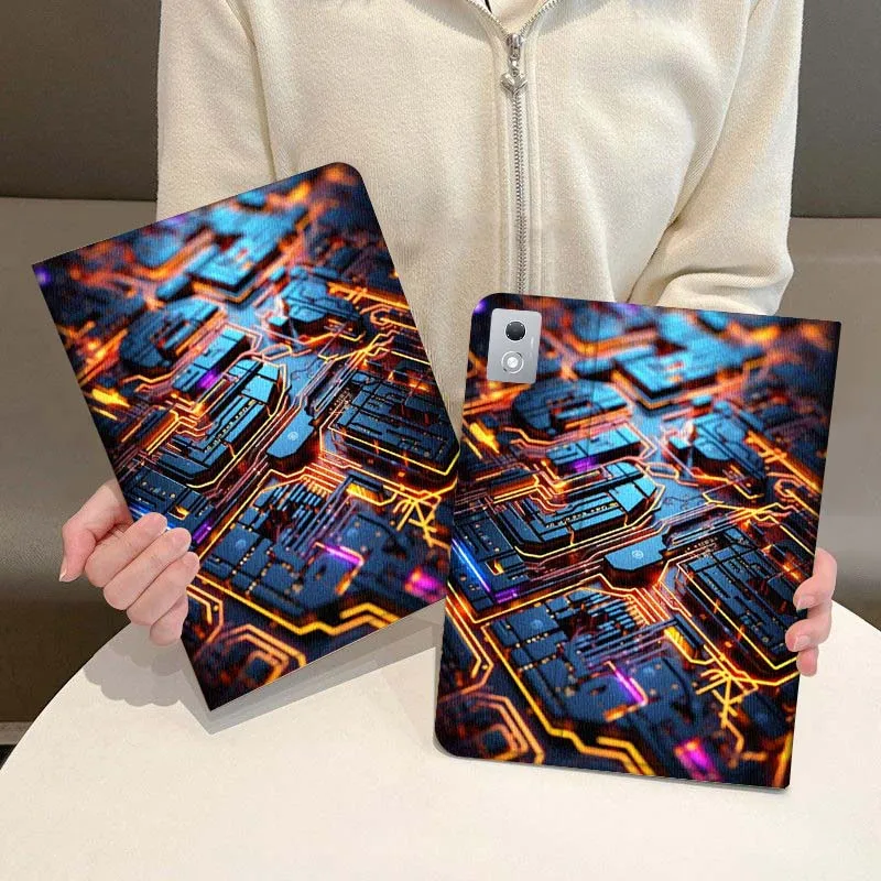 

Circuit Board Glowing Lines For Legion Xiaoxin Pad P12 Pro Y900 GT 2023 2025 12.1 12.7 14.5 inch Tablet Case