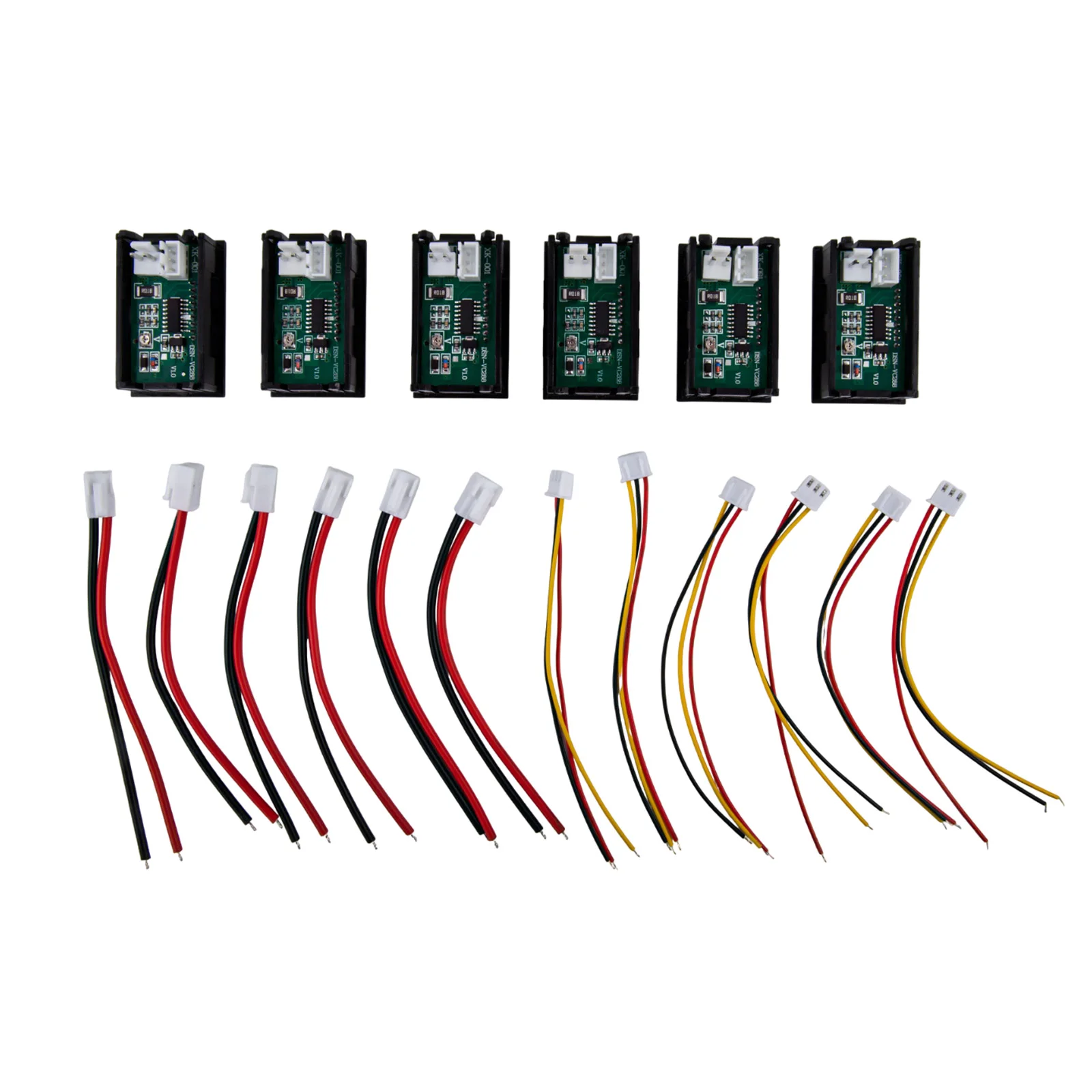 Pack Of 6 0.28in LED Digital Voltmeter Ammeter DC0-100V 10A Double Color Display 2025 Hot Sale Brand. New And High Quality