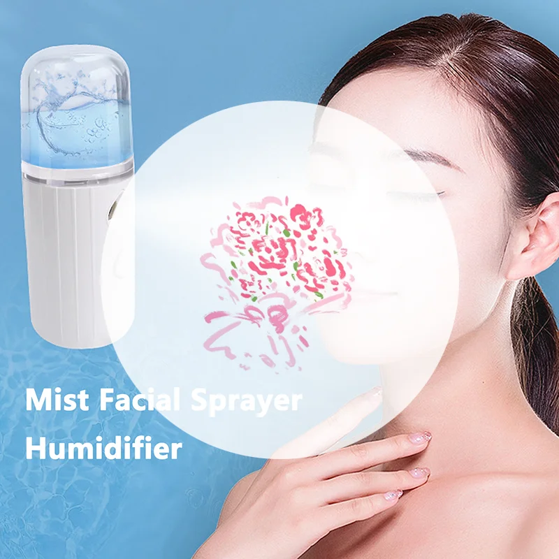 30ML Mini Nano Mist Gezichtssproeier Luchtbevochtiger USB Oplaadbare Vernevelaar Gezicht Hydraterende Schoonheid Instrumenten Huidverzorging Gereedschap