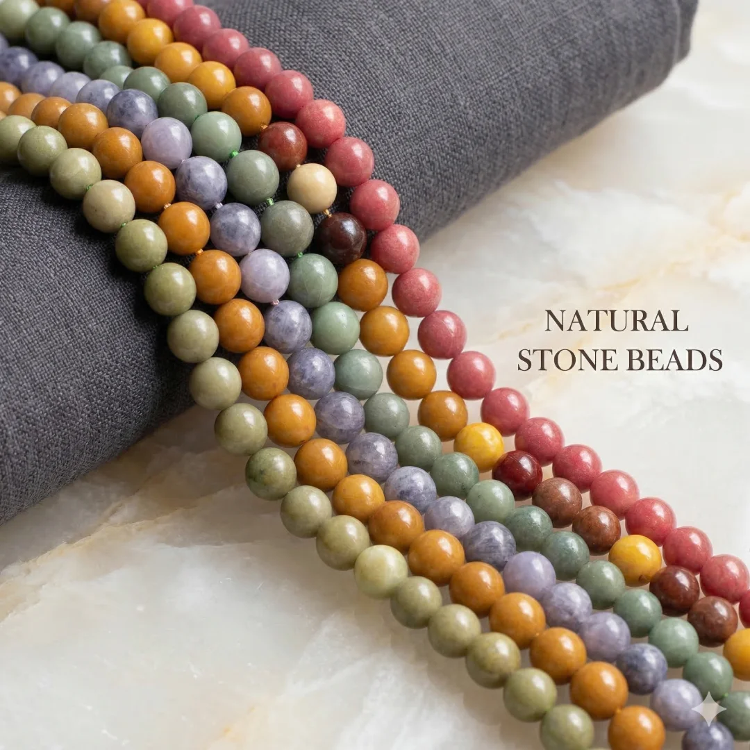 Natural Stone Mookaite Jasper Avocado Alxa Loose Beads for Jewelry Making Charms Accessories Diy Earrings Bracelets 6/8/10mm