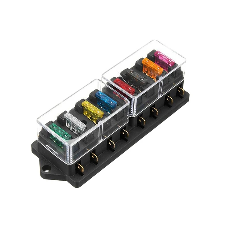 8-Way Car Medium Insert Fuse Box Multi-Way Overload Modified Base Junction Box Multi-Way Insurance Box Mp