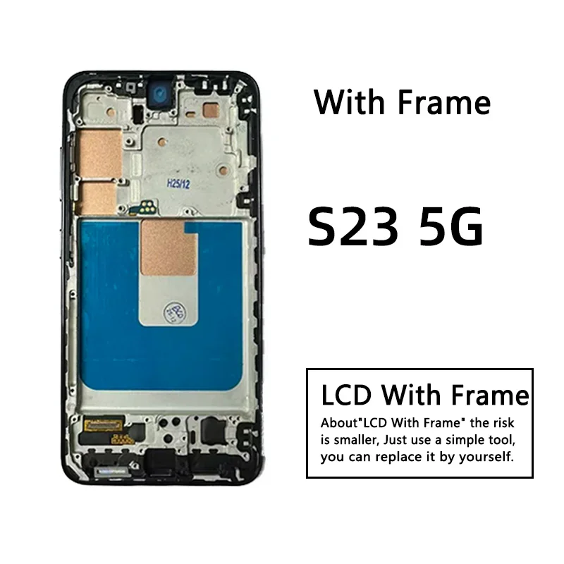 S911 SM-S911B SM-S911U Display With Frame For Samsung S23 LCD