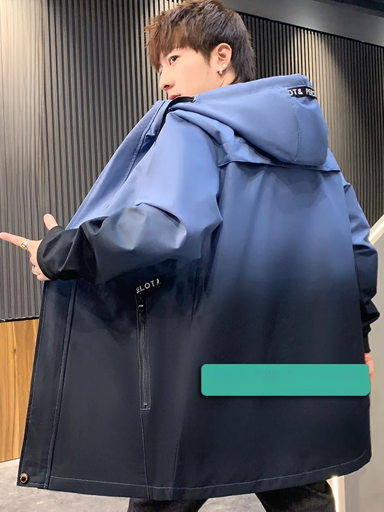 

plus Size Men's Jaet Extra Large 300 Pou Loose Trendy Fat Guy Autumn Winter Mid-Length Cotton-Padded Polyester Coat