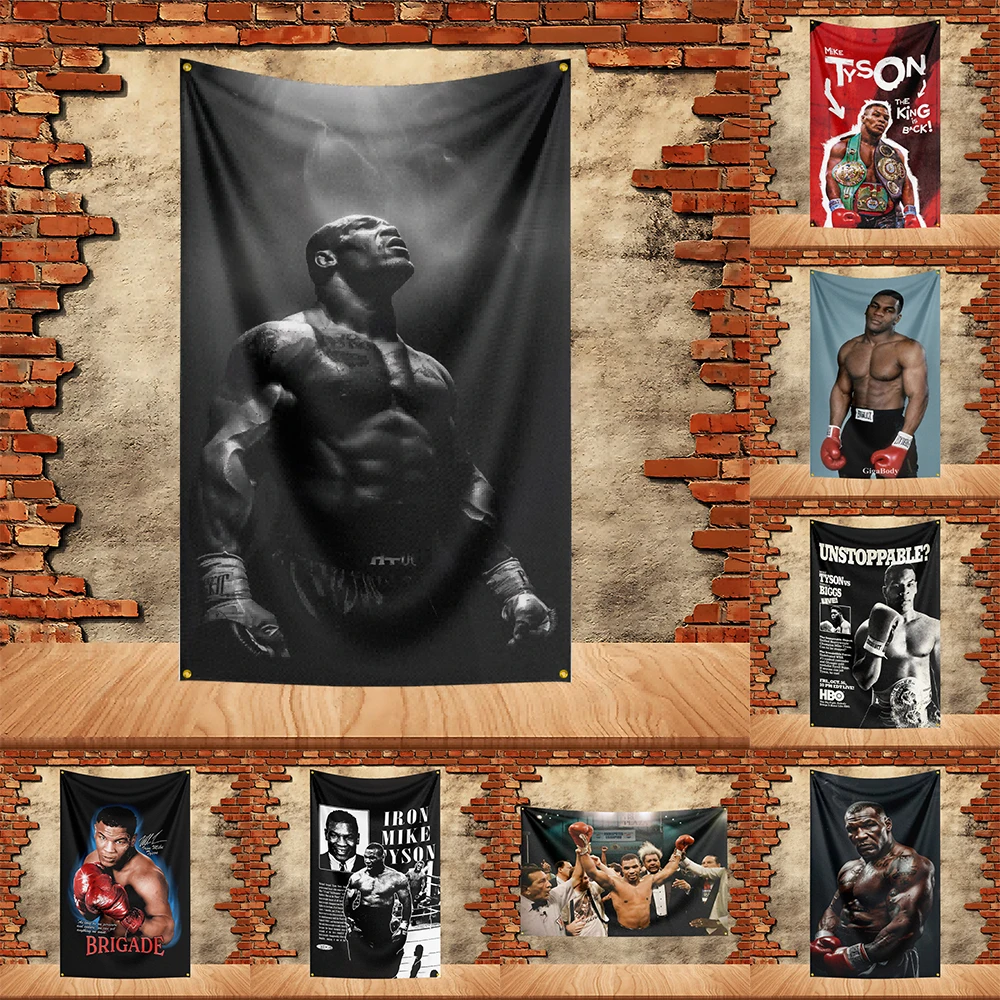 

90X150ft Mike Tyson Boxing Party Flag Polyester Printed Flag Banner Tapestry for Garden Garage Decoration Concert Flag