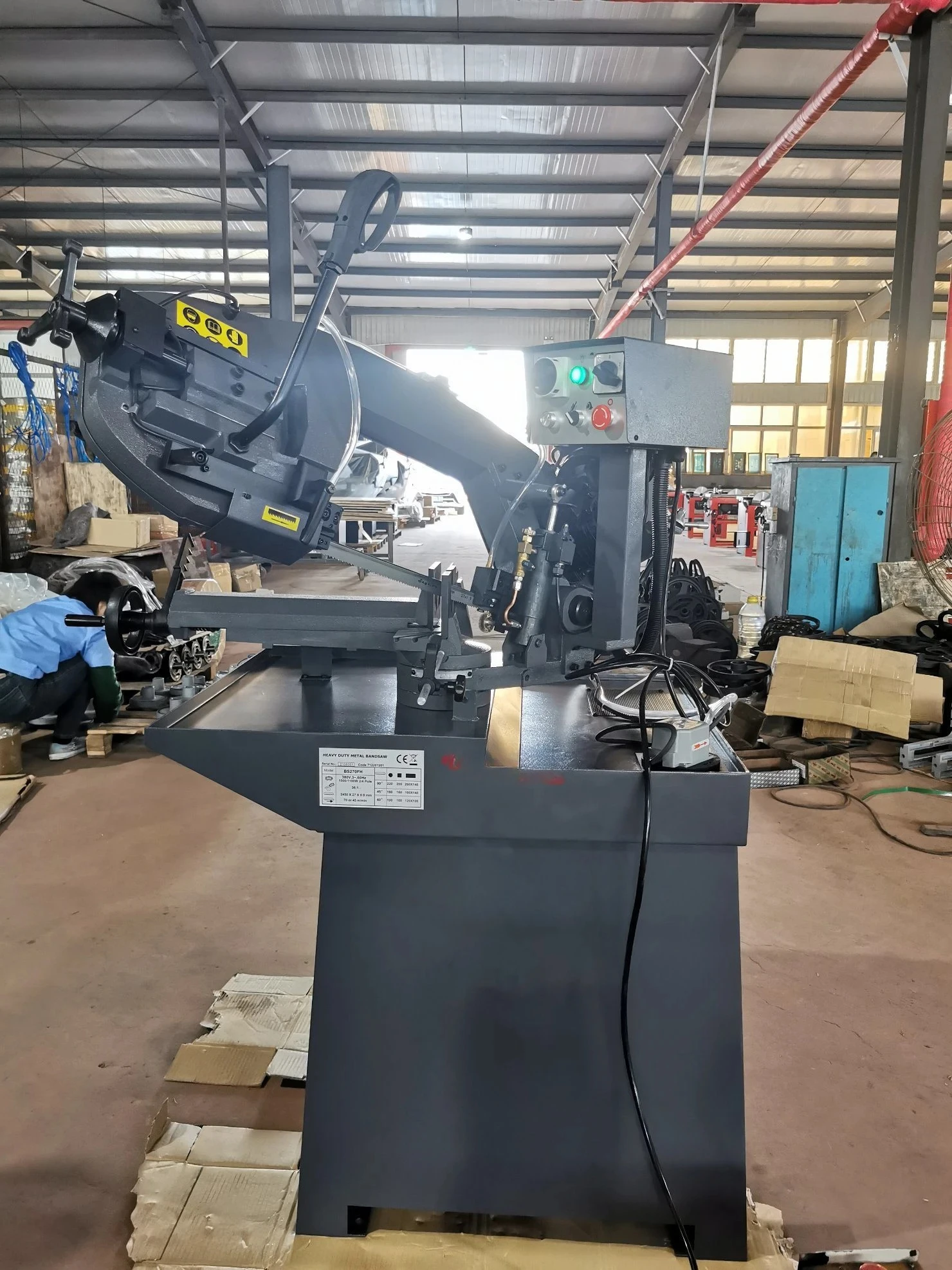 BS370FH Metal Band Saw Machine Automatic Bandsaw Machine for Steel bar Metal Cutting