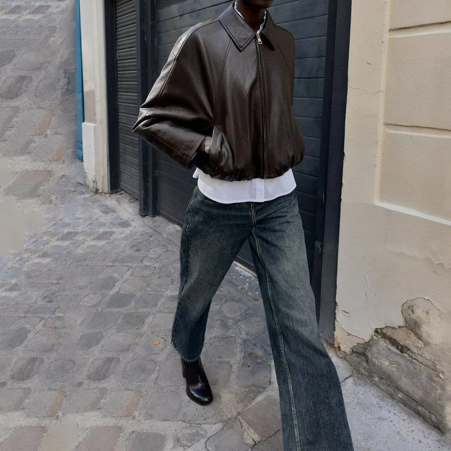 Faionable cuero piloto Jaet mujer Sle otoño nueva llegada 2025 viaje Sle cierre de cremallera abrigo ortopé para damas