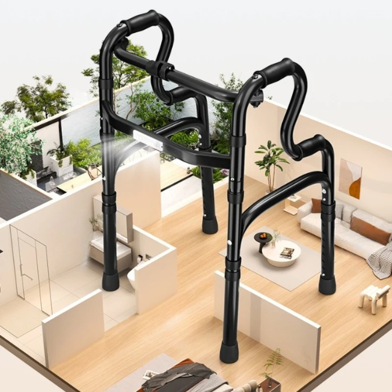 

Led Lights Elderly Walker,Dual-wheel Assisted Walkers for Disabled People,Walking Stick Crutches for Adults,Travel Auxiliary Car