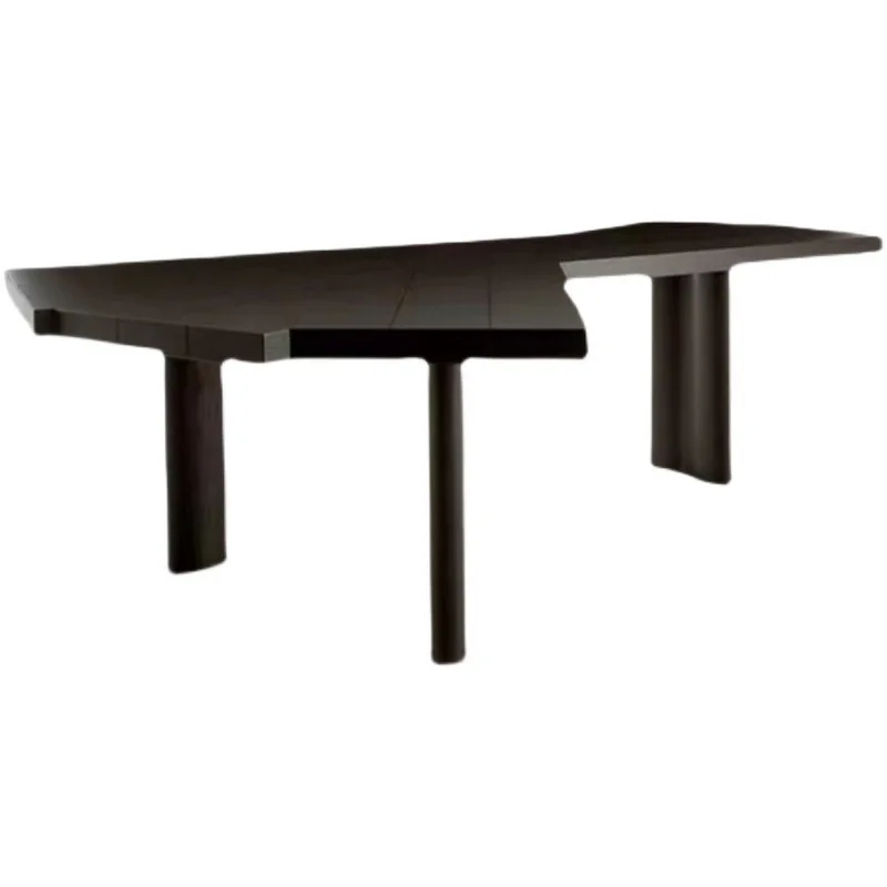 

Nordic special-shaped desk, all solid wood creative desk, home light luxury computer, workbench