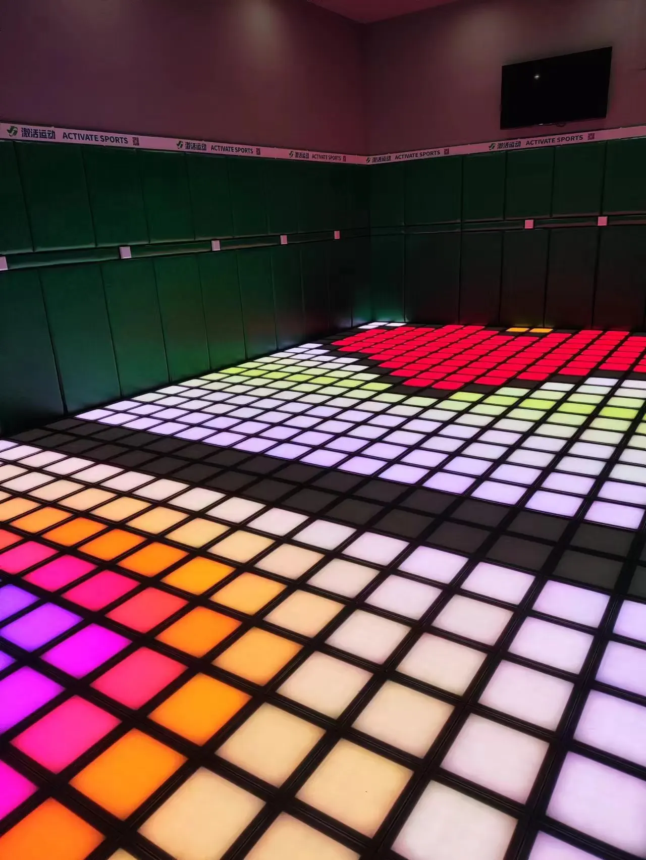 Indoor Activate Game Led Floor Interactive Led Screen Floor Tile Light Game  for People - view 4