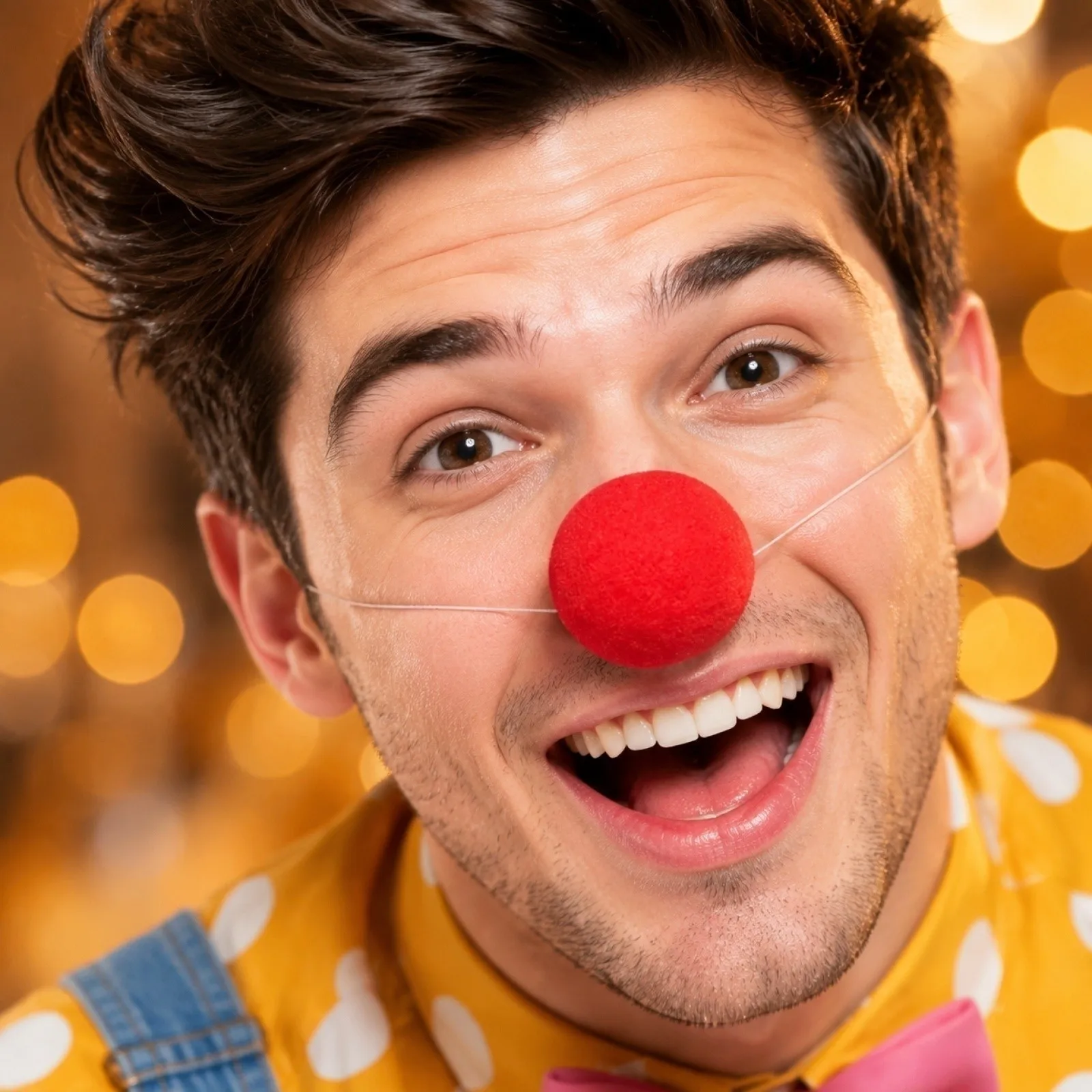 1PC Red Funny Clown Nose Foam Sponge Ball Nose Cosplay Costume Props Circus Performance Halloween Party Decor Supplies