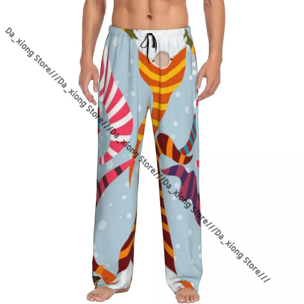 

Christmas Funny Gnomes Mens Pajamas Pyjamas Pants Lounge Pants Sleep Bottoms