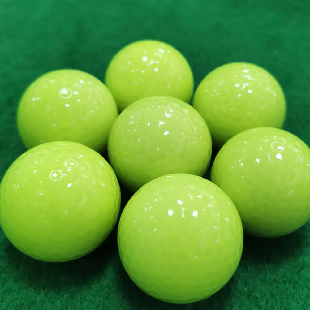 

6Pcs Glow Golf Balls Use Golfing Balls Light Absorbing Luminous Training Ball for Night Practice Twilight